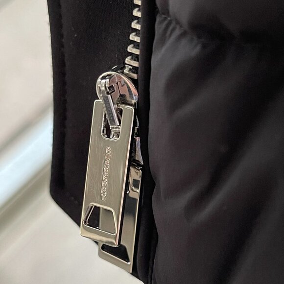 BURBERRY NEWBRIDGE BLACK HOODED QUILTED DOWN LONG PARKA PUFFER COAT US SZ. 12 - Picture 8 of 12